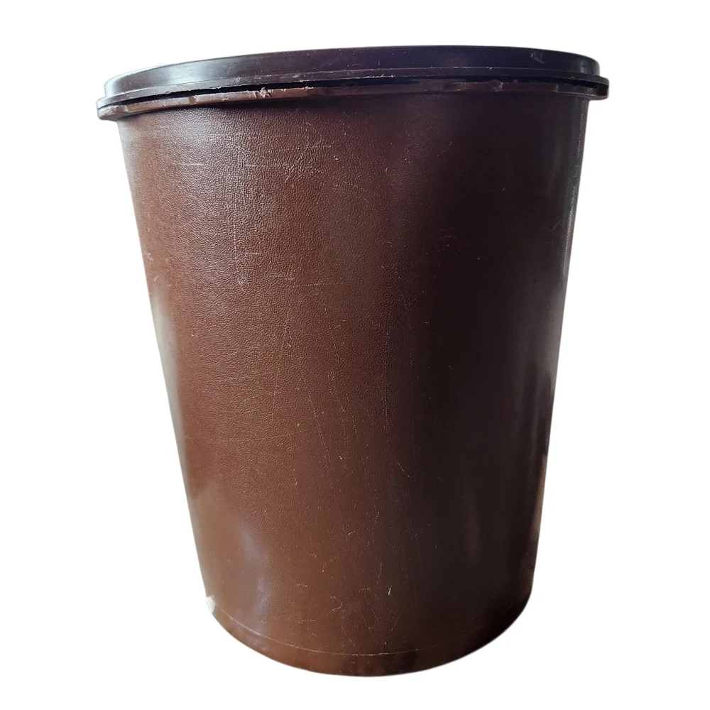 Vintage Brown Tupperware Cannister